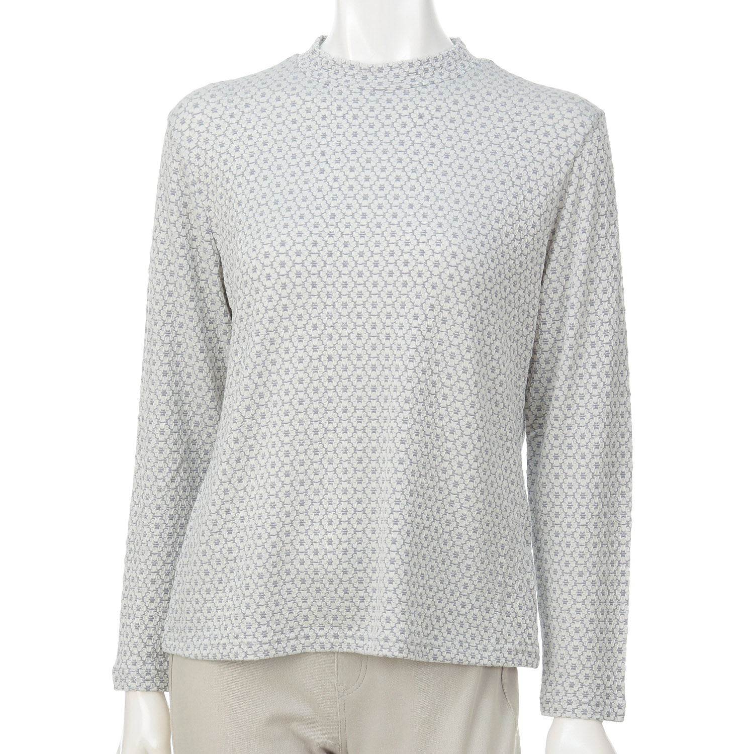 花柄ジャカードプルオーバー