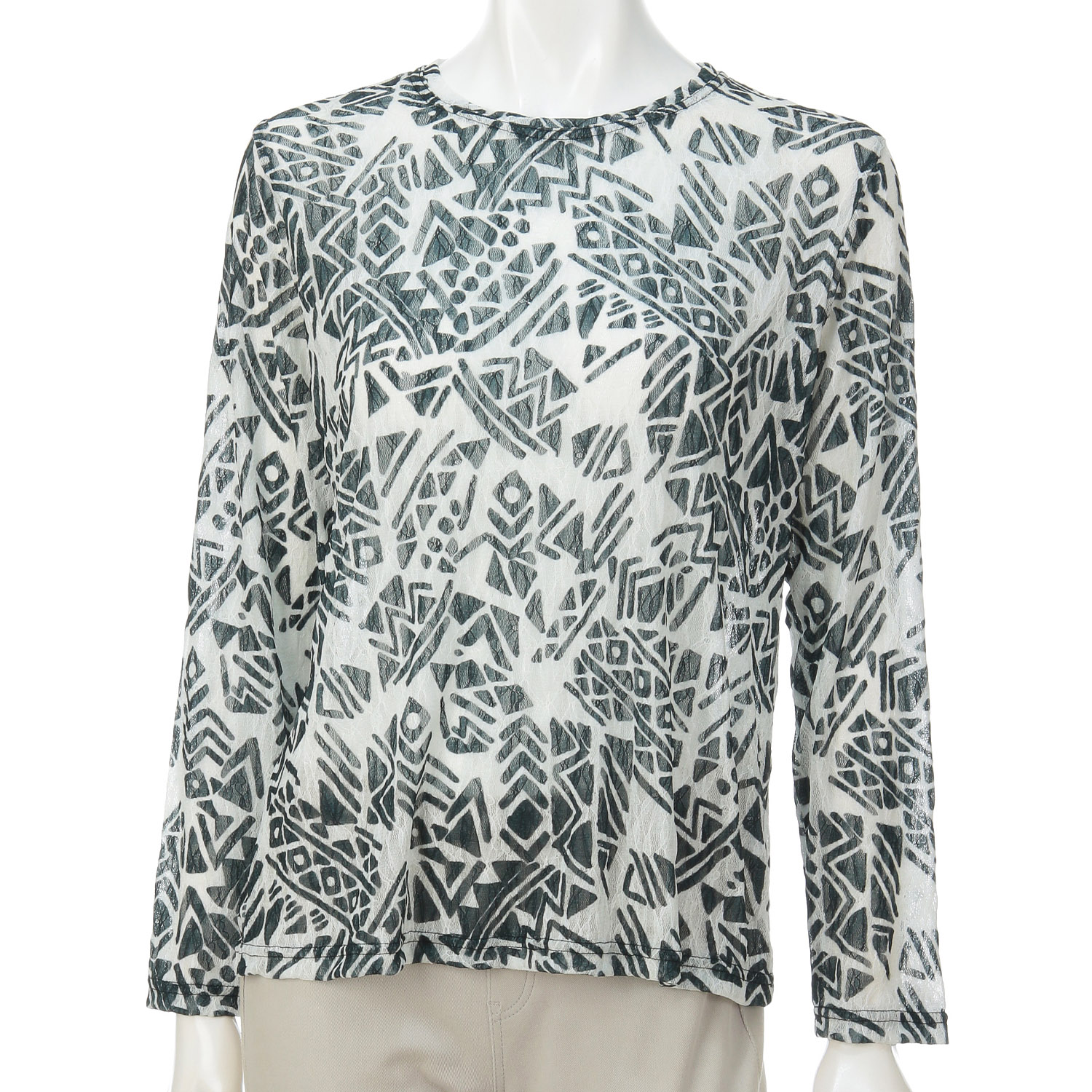 レースプリントプルオーバー