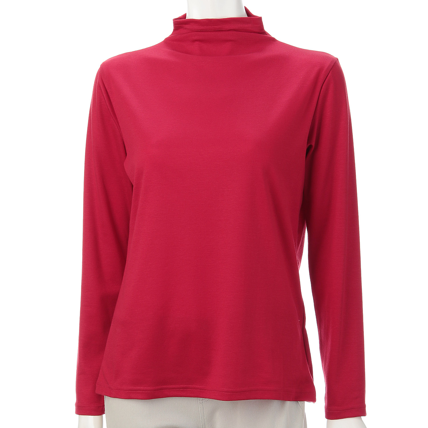 片袋ボトルネックカットソー - 画像1