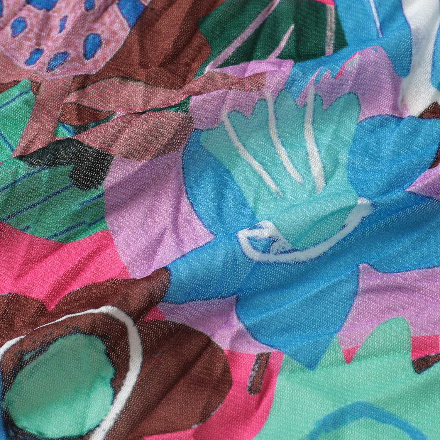 ワッシャー加工転写プリントハイネック - 画像5