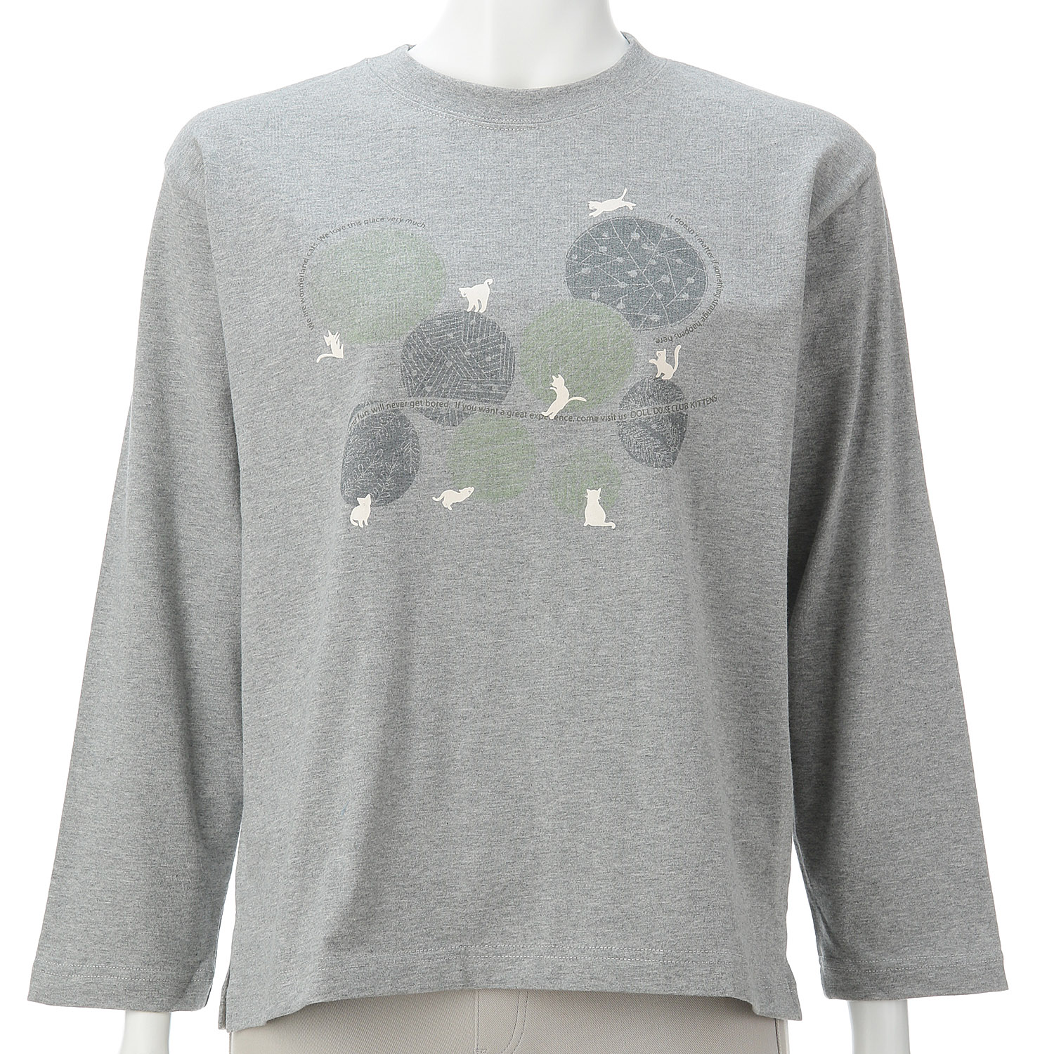 DDCLUB 長袖T ネコシルエット