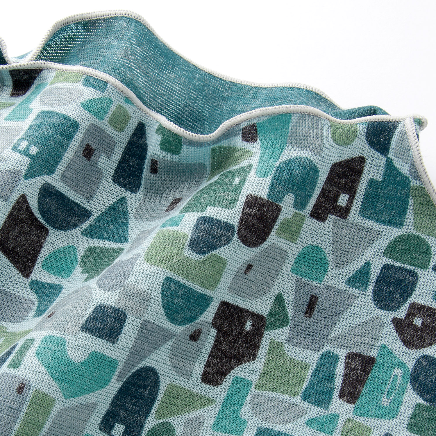 リバーシブルプリントボトルネックプルオーバー - 画像7