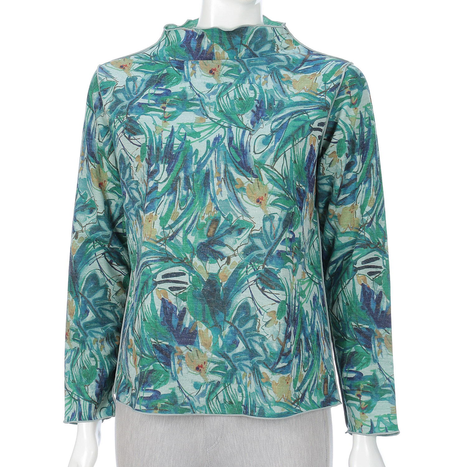 リバーシブルボトルネックプリントプルオーバー - 画像5