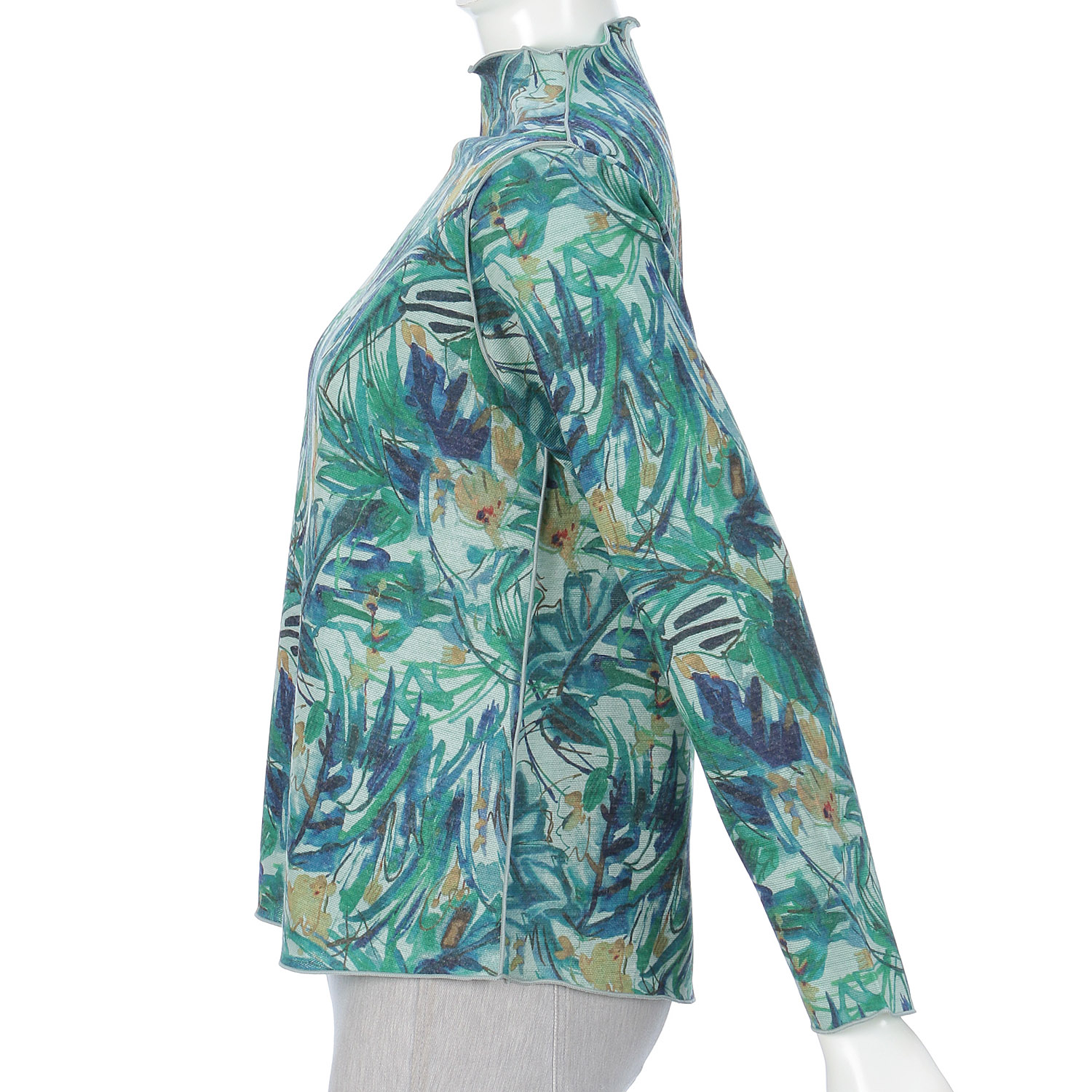 リバーシブルボトルネックプリントプルオーバー - 画像7