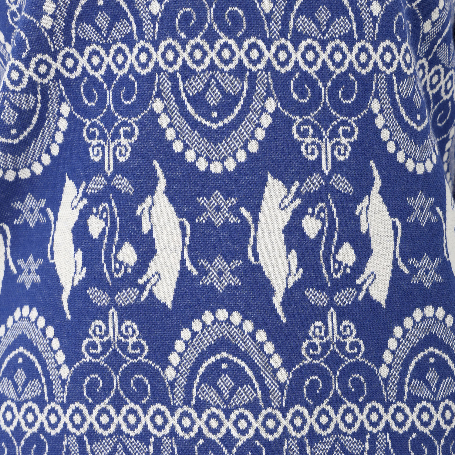 T’BIS STUDIO 長袖ネコダンス柄Wジャカードスタンドネックプルオーバー - 画像7