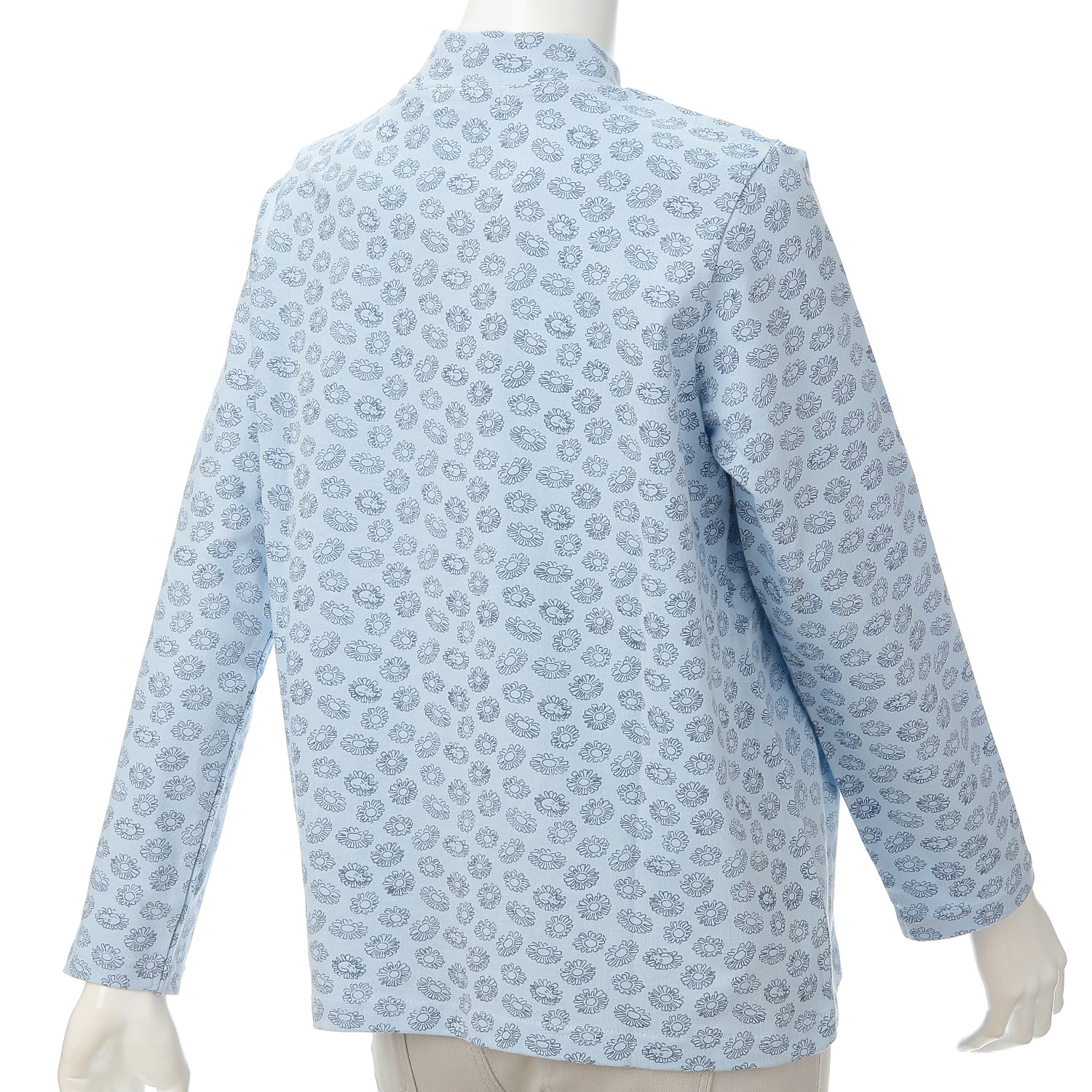 T’BIS STUDIO 長袖花猫総プリントトハイネックTシャツ - 画像11