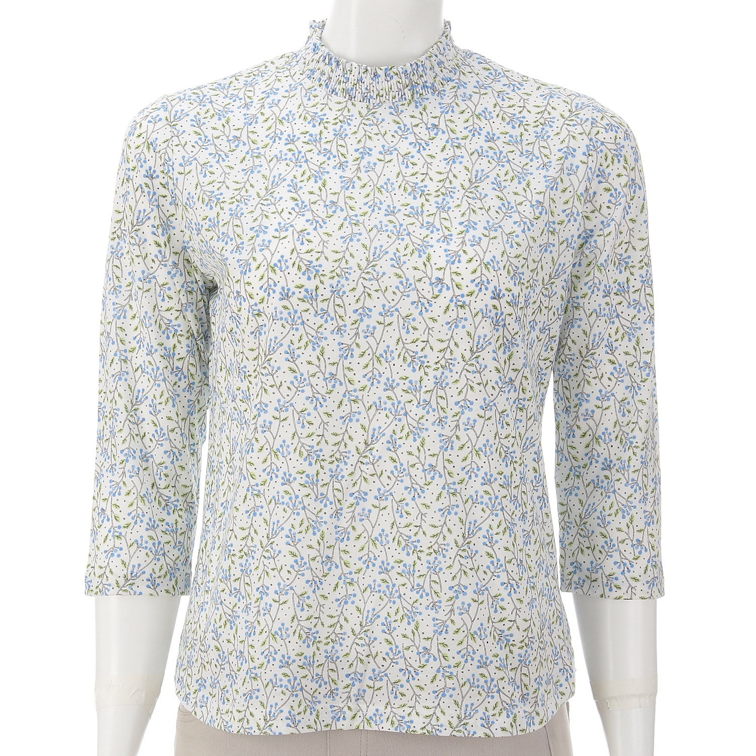 SZ天竺プリントシャーリング衿七分袖 - 画像2