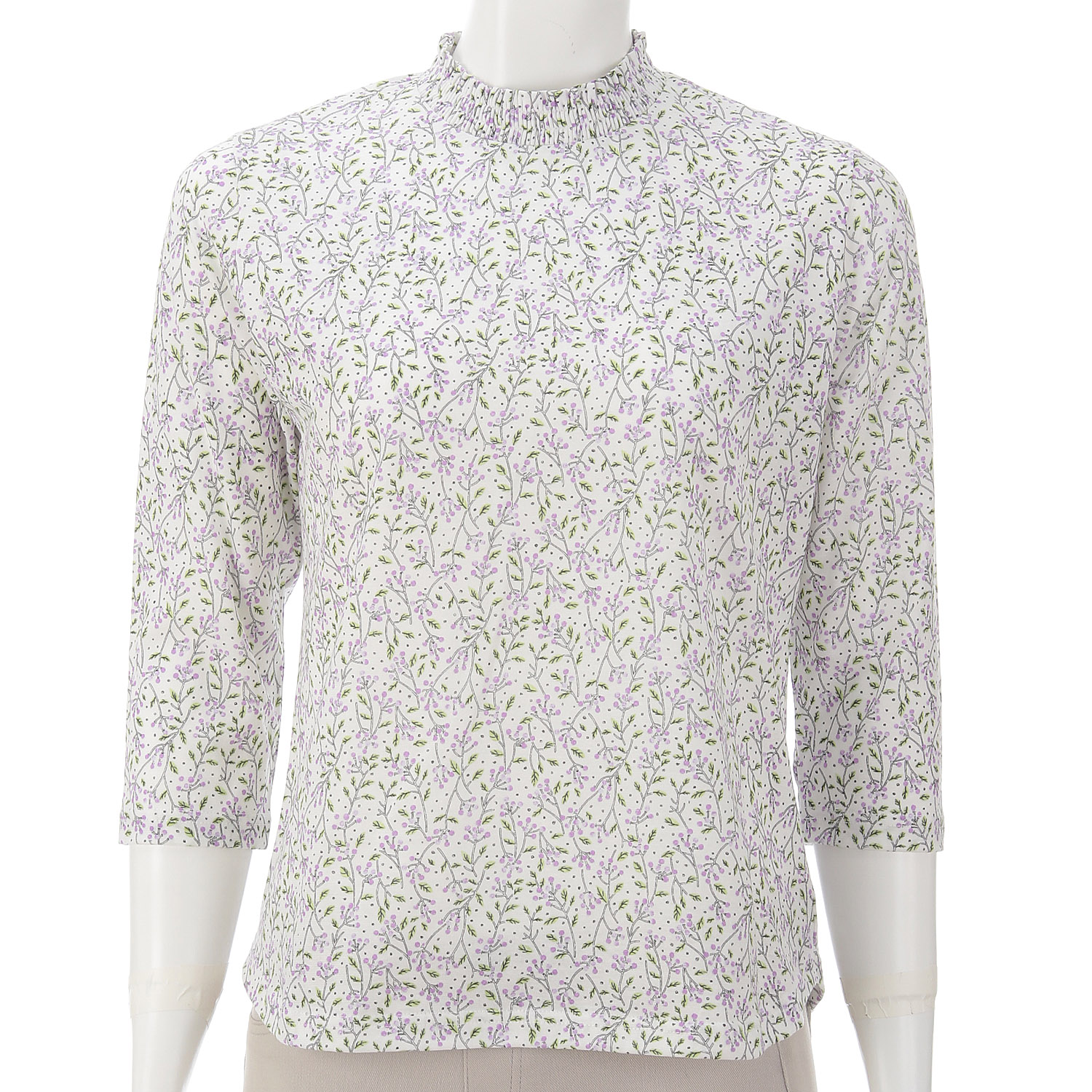 SZ天竺プリントシャーリング衿七分袖 - 画像3