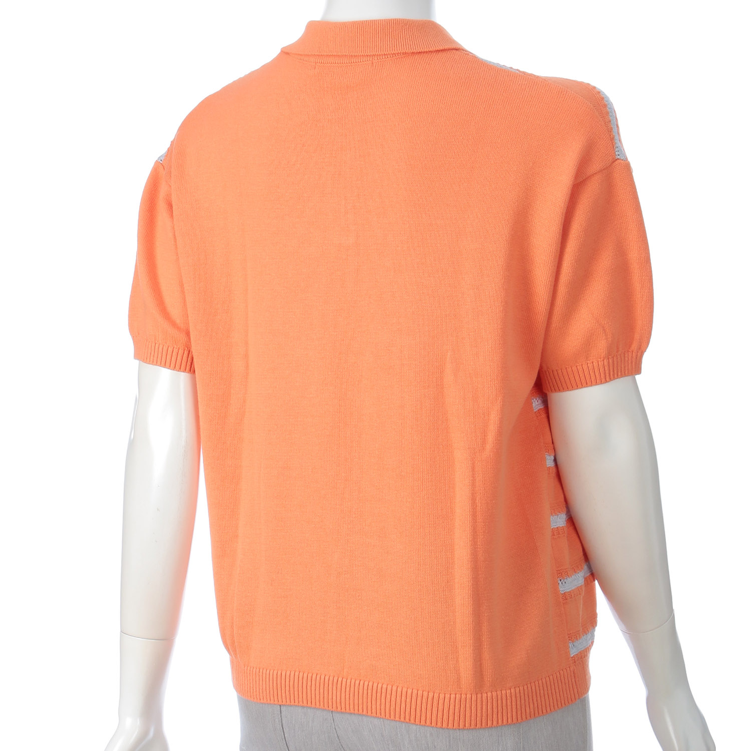 T’BIS STUDIO ボーダー柄半袖サマーニットポロシャツ - 画像5