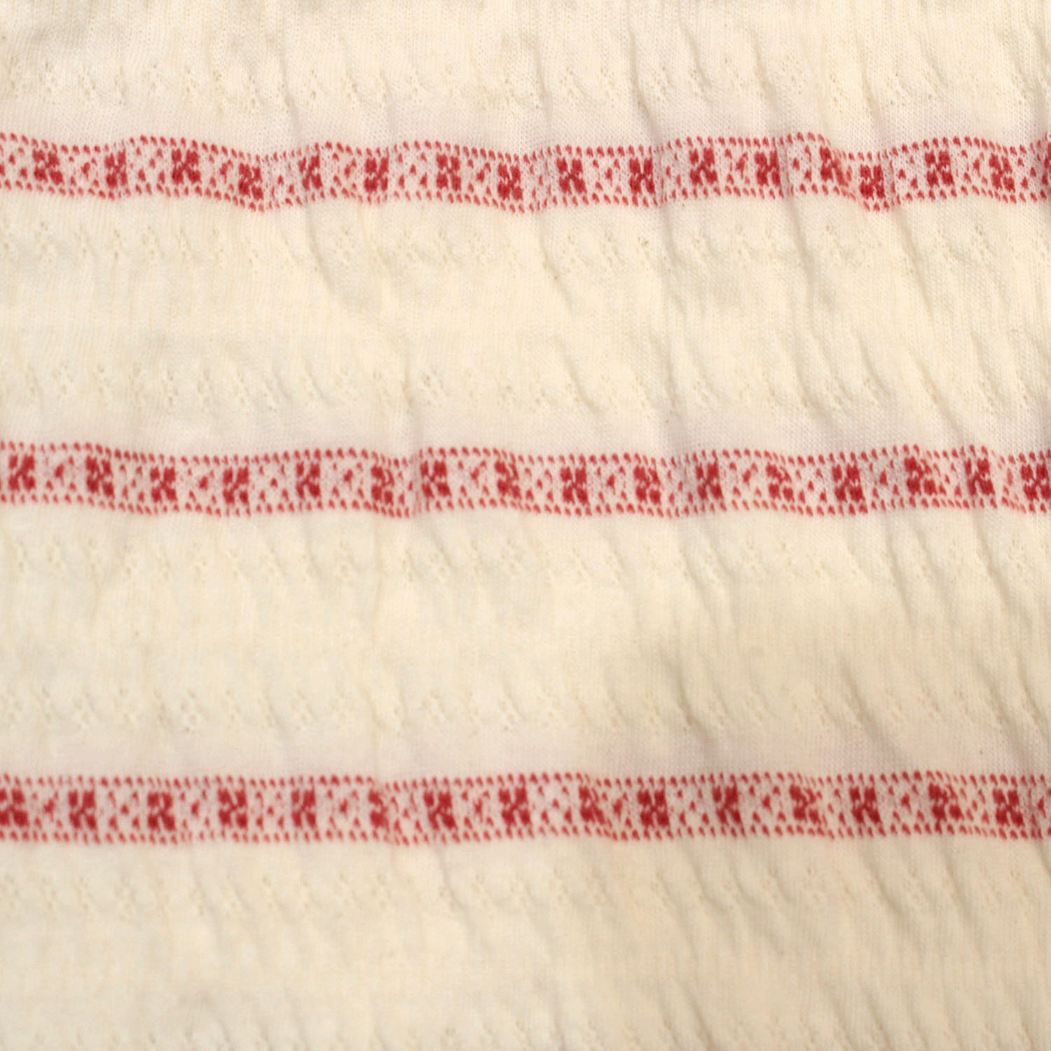 T’BIS STUDIO  シャーリングジャカードクローバー柄5分袖Tシャツ - 画像2