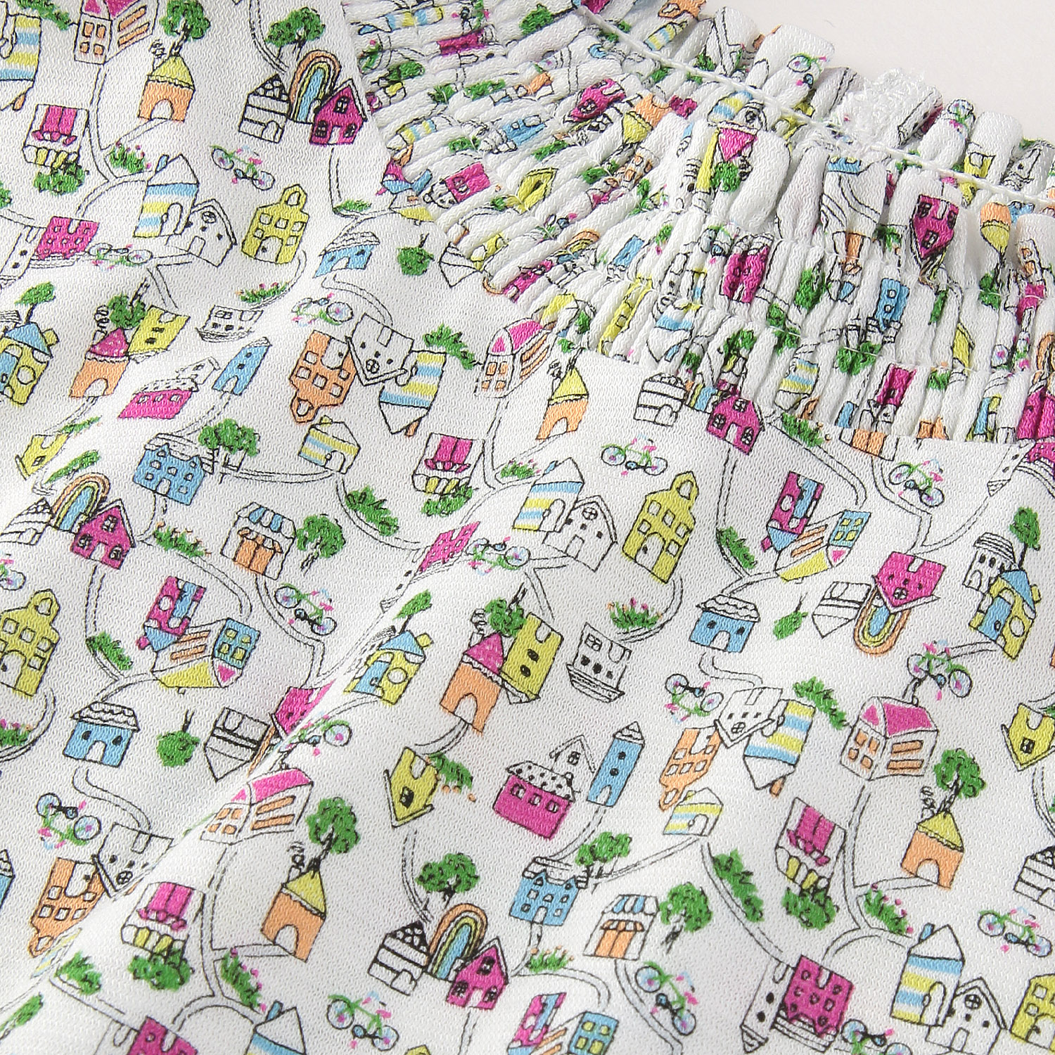 SZ天竺プリントシャーリング衿七分袖カットソー - 画像5