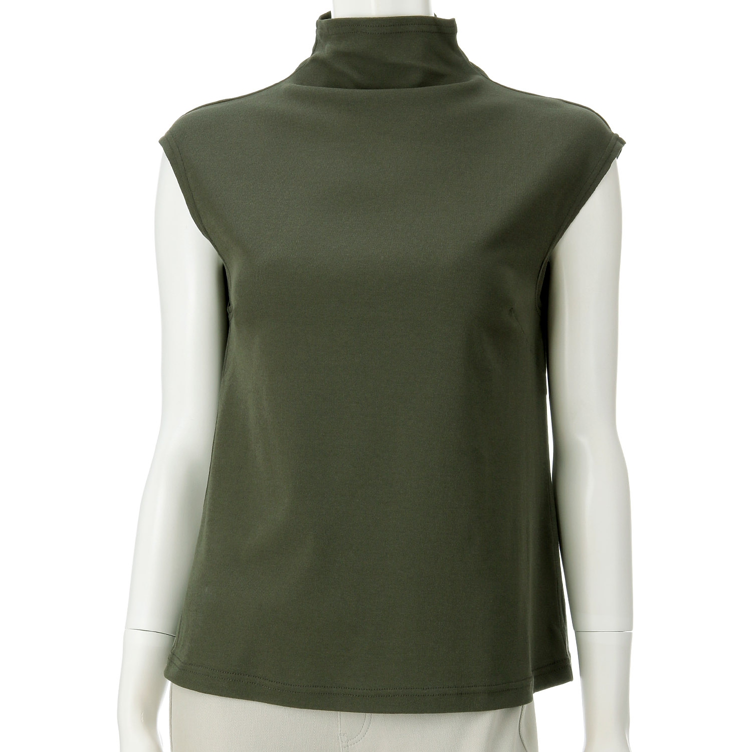 マチ付きボトルネックタンクトップ - 画像9