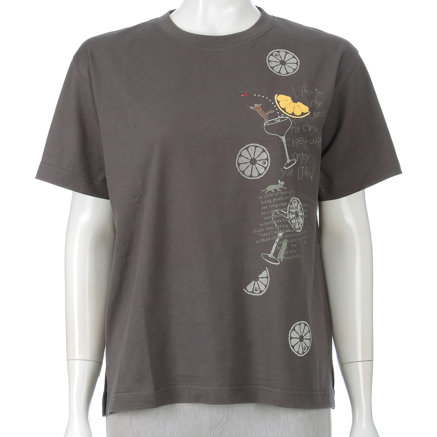 DDCLUB プリントT ネコレモン - 画像3