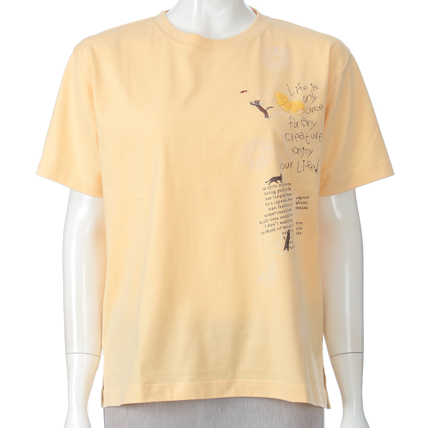 DDCLUB プリントT ネコレモン - 画像5