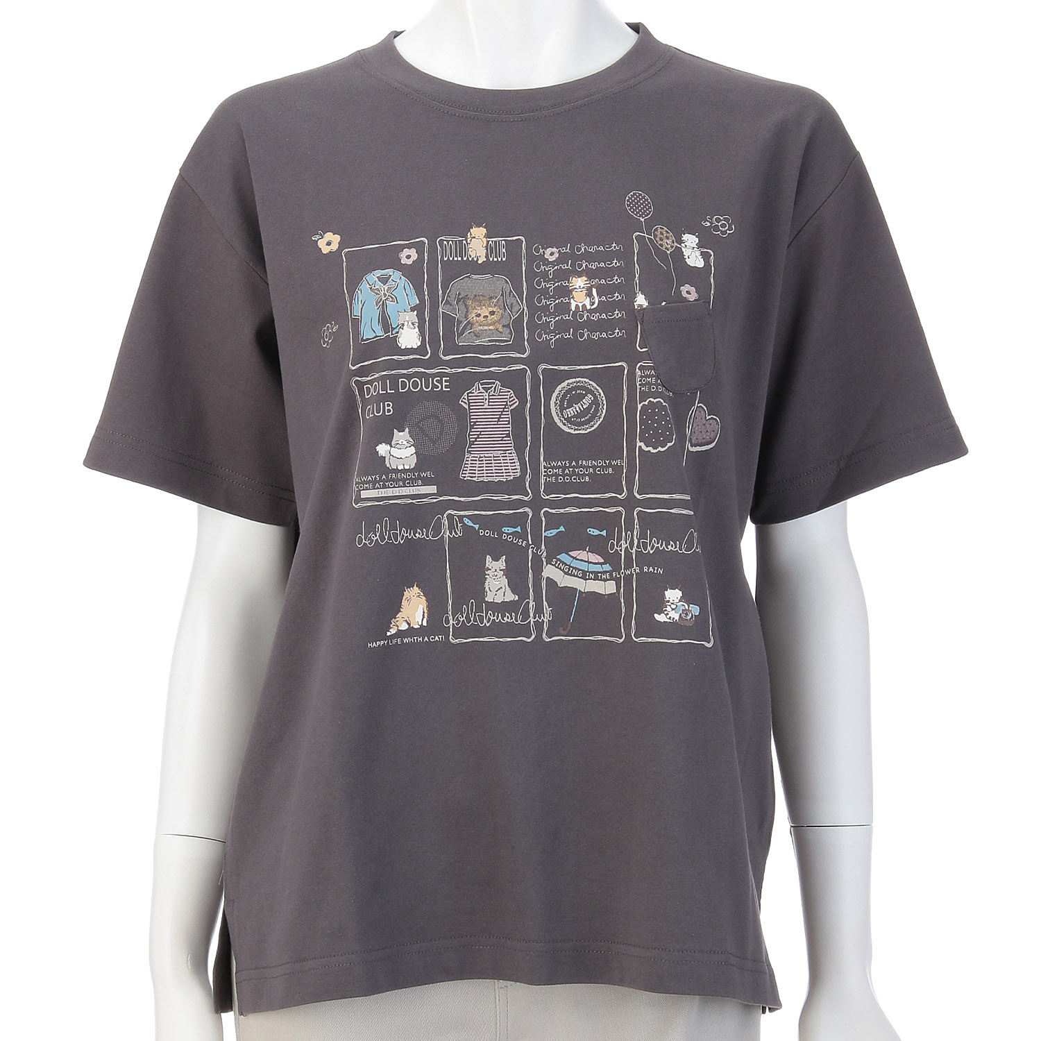 DDCLUB プリントT ネコetc．