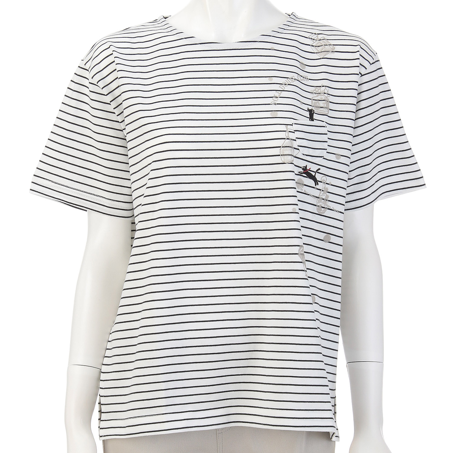 DDCLUB ボーダーT ネコ香水 - 画像2