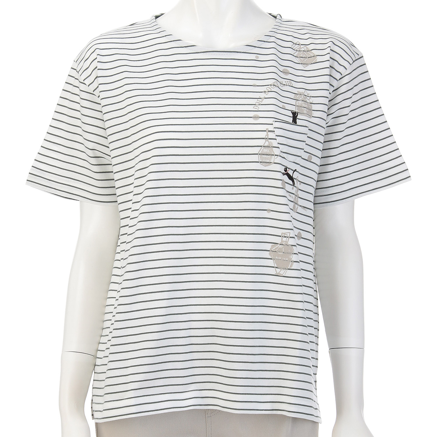 DDCLUB ボーダーT ネコ香水 - 画像4