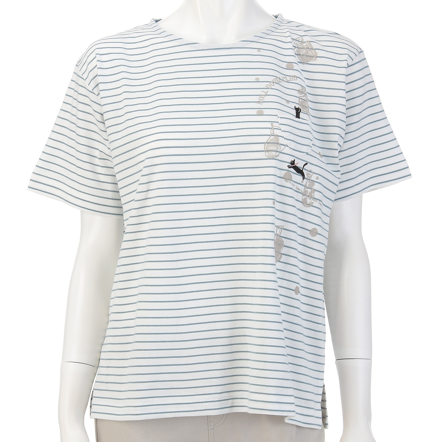 DDCLUB ボーダーT ネコ香水 - 画像5