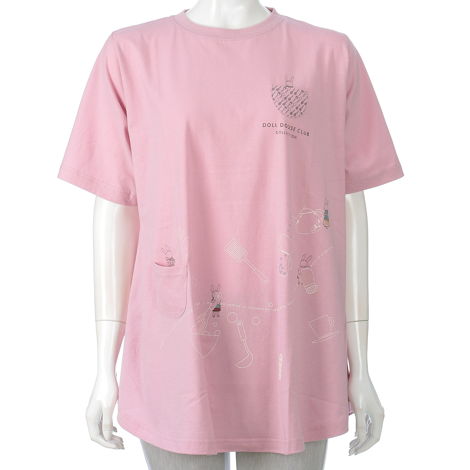 DDCLUB AラインT うさぎキッチン