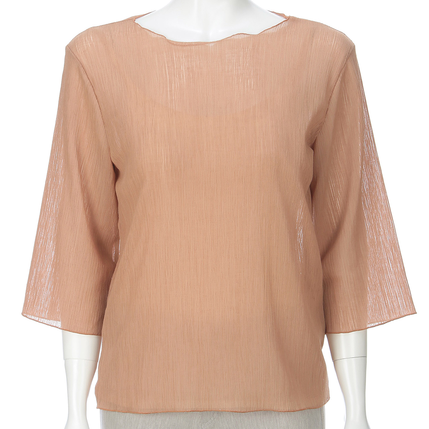 【InstaLive】シアー楊柳メロウ7分袖カットソー - 画像2