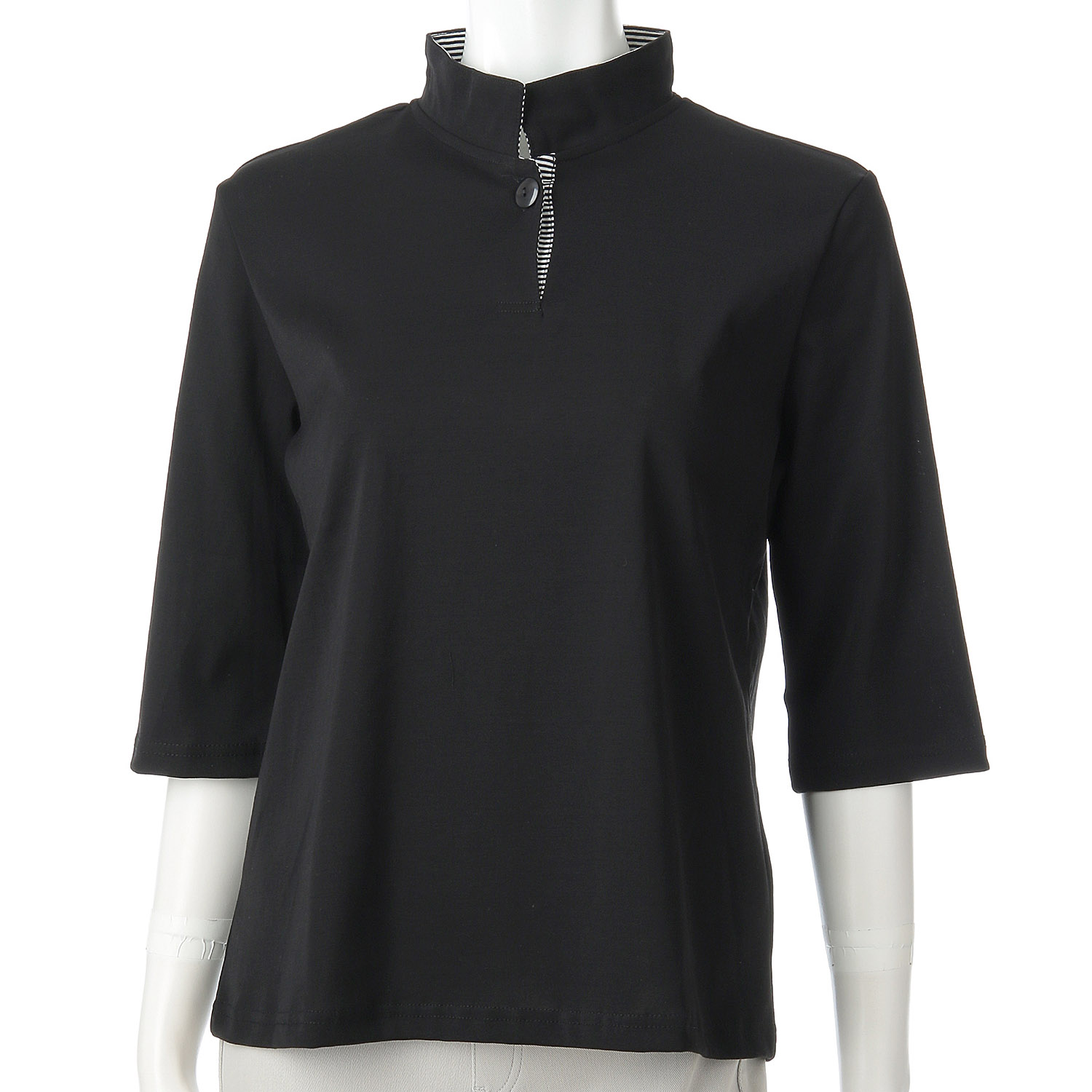 釦付きスタンドネック - 画像4