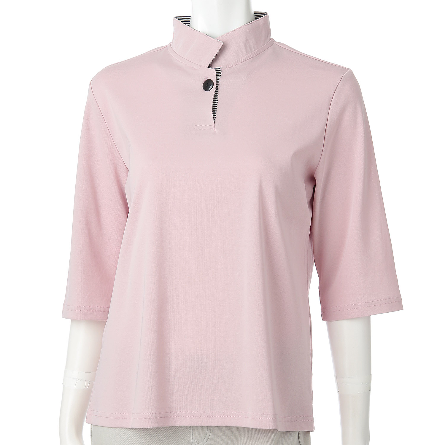 釦付きスタンドネック - 画像5