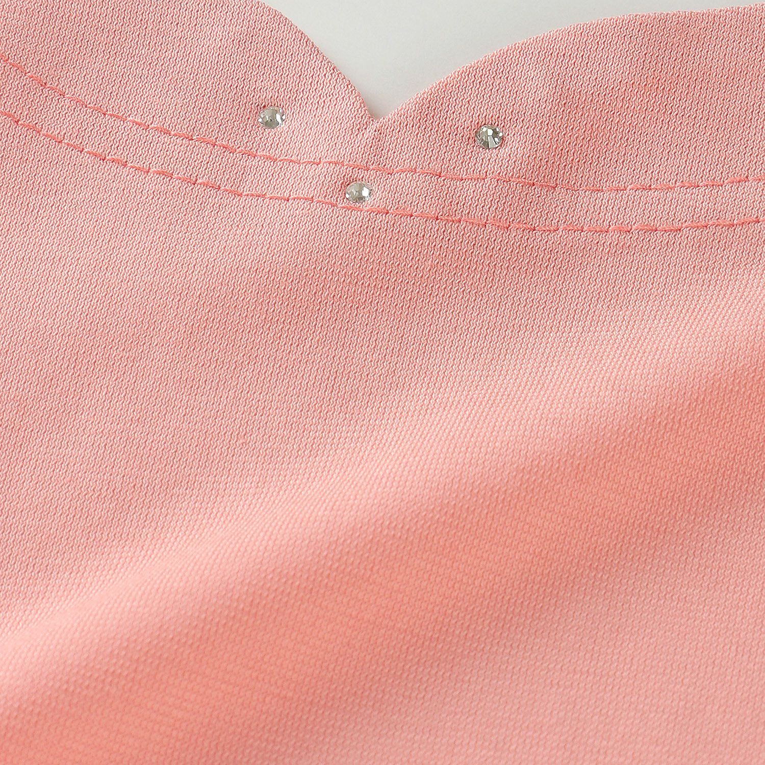 強撚天竺無地 ハート衿 6分袖 - 画像8