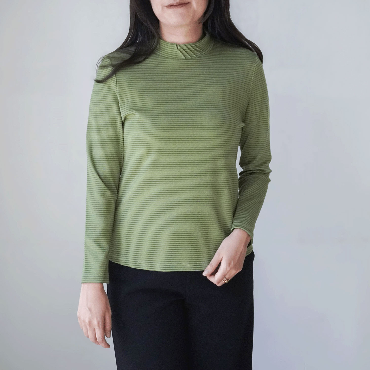 ピンタックハイネックボーダー - 画像17