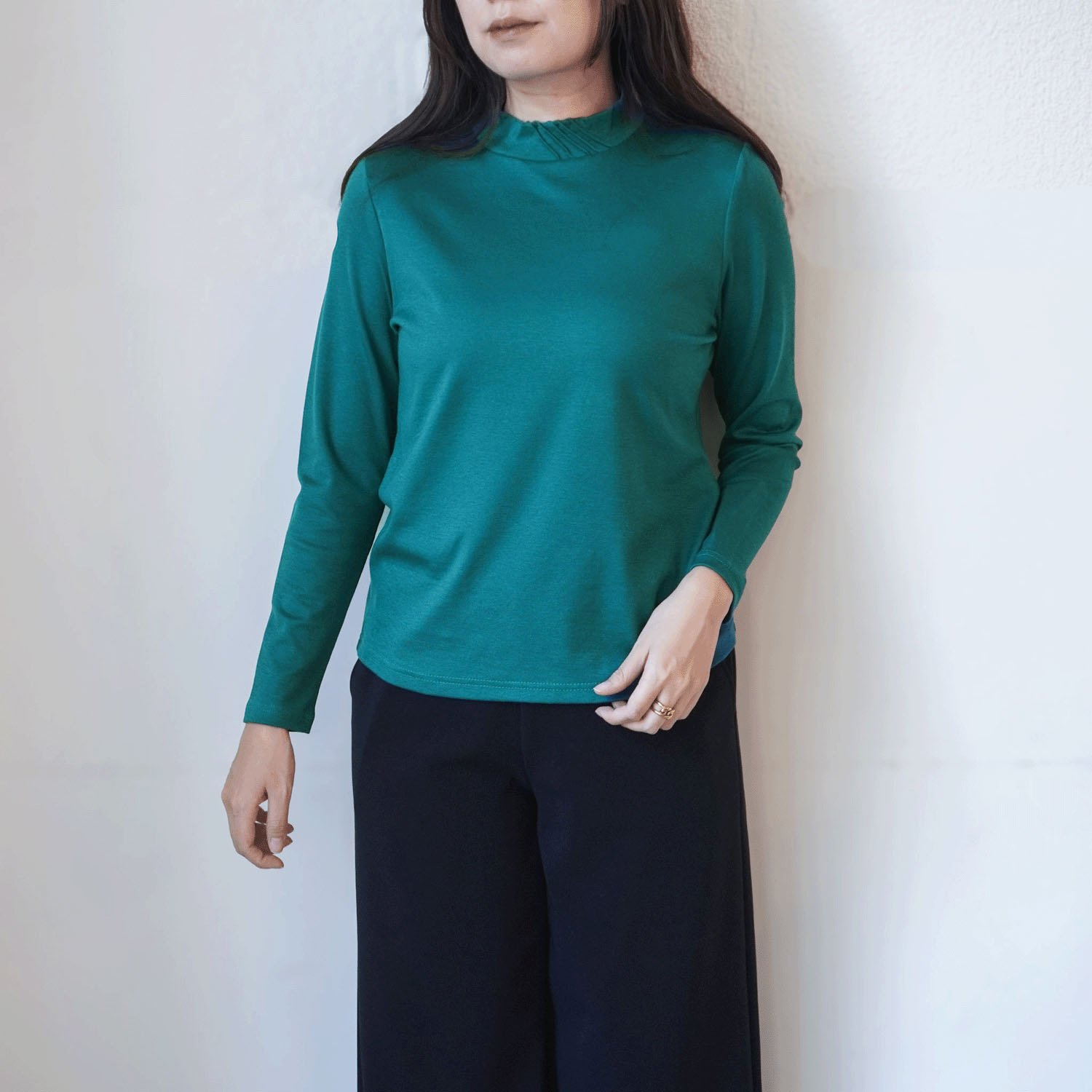 ピンタックハイネックプルオーバー - 画像15