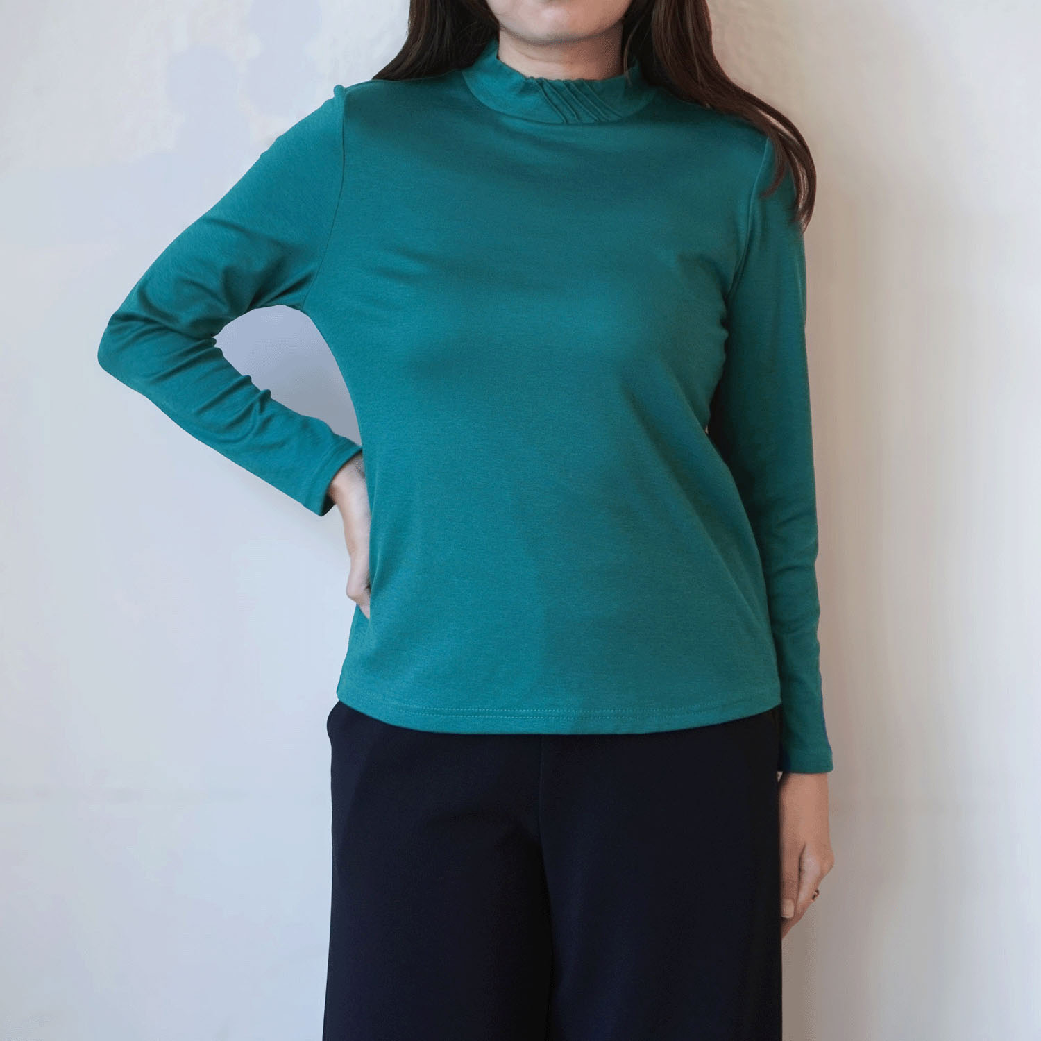 ピンタックハイネックプルオーバー - 画像16