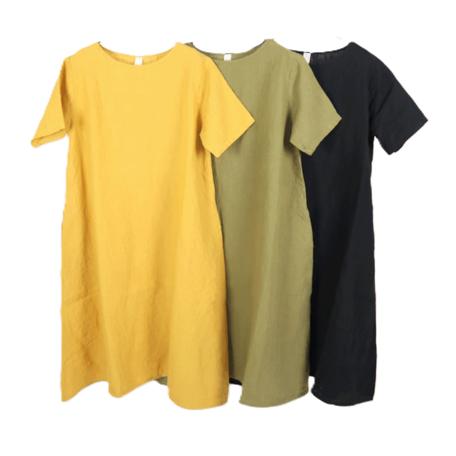 【Insta Live】残りわずか！SO リネンシンプルワンピース半袖 - 画像2