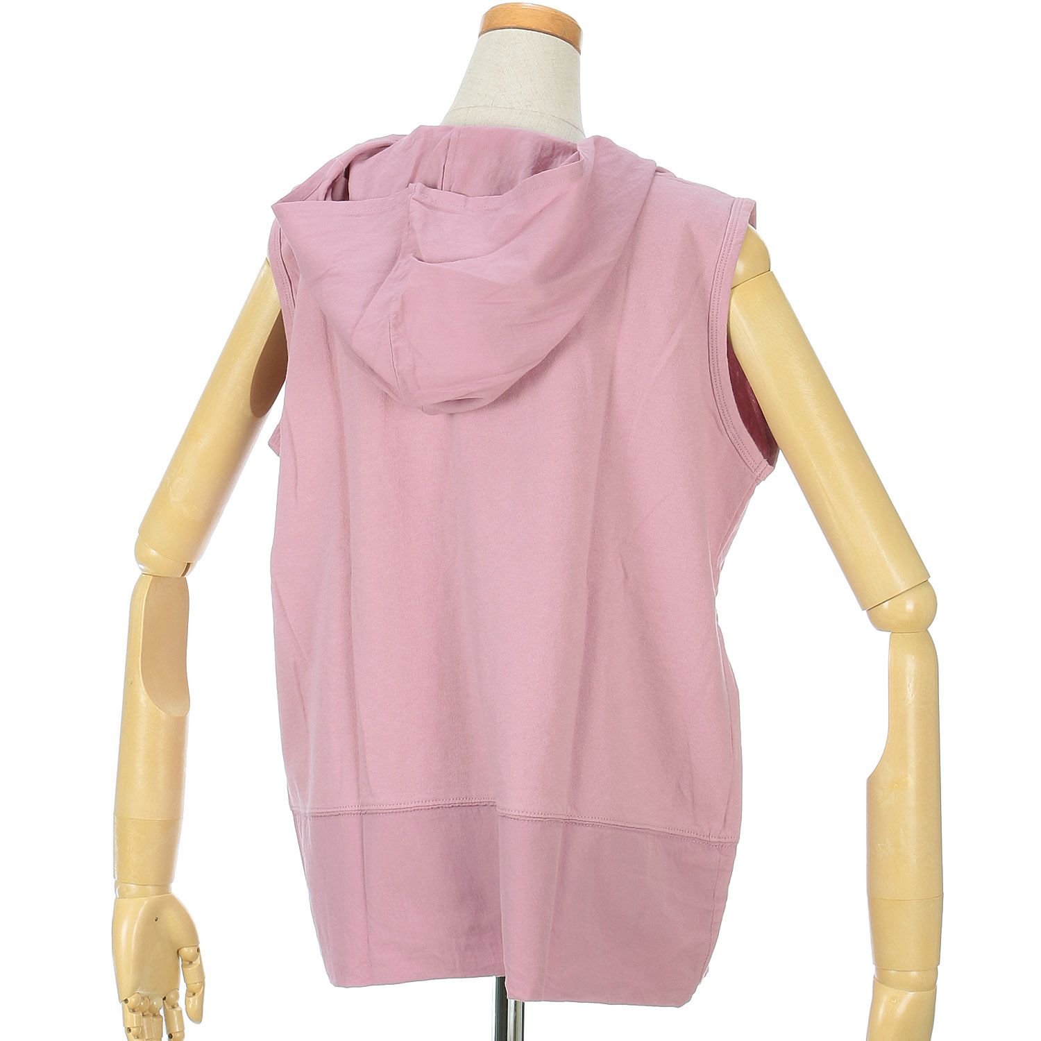 【Insta Live】SO 布帛切替ノースリーブパーカー - 画像7