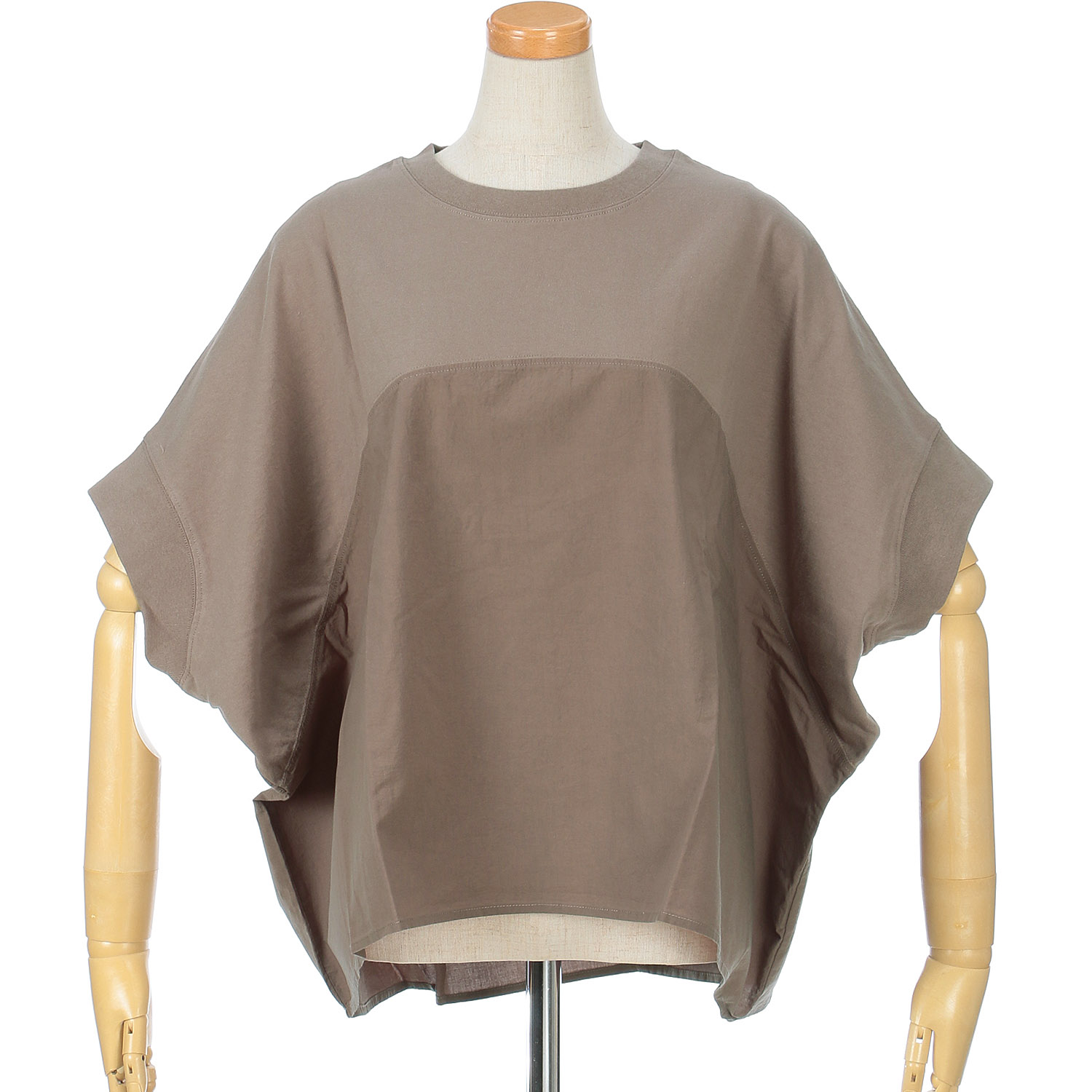 SO 布帛×カットソー切替プルオーバー - 画像6