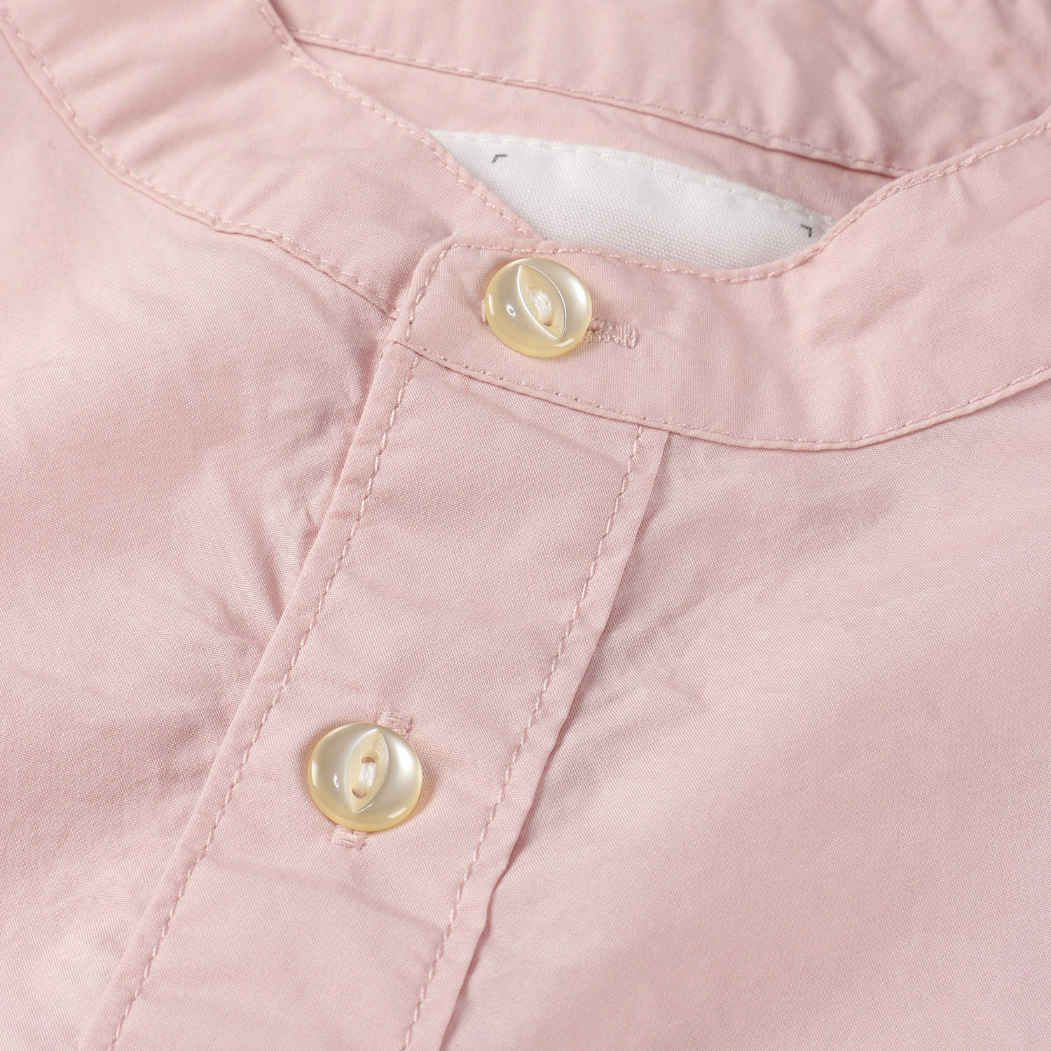 SO ラウンドヘムスタンド衿長袖シャツ - 画像4