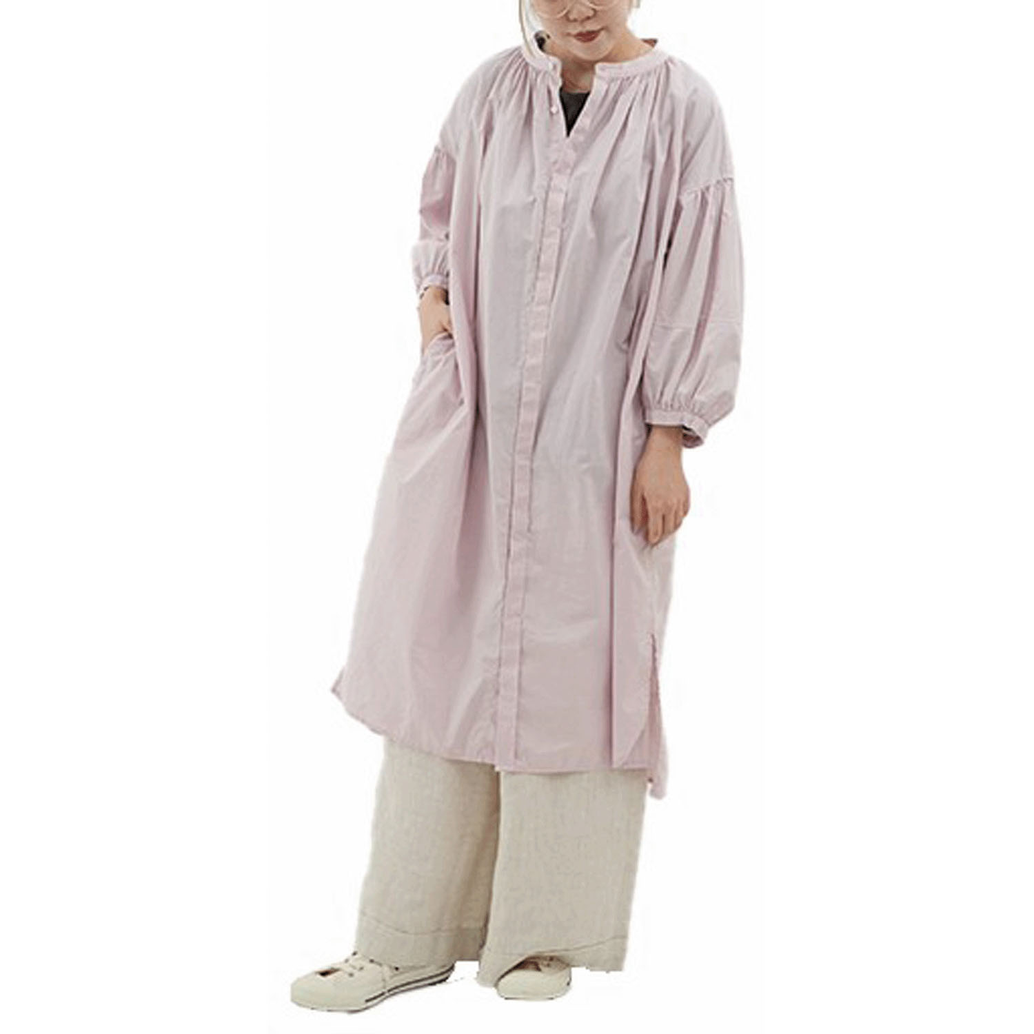 【Insta Live】SO バルーン袖比翼ワンピース