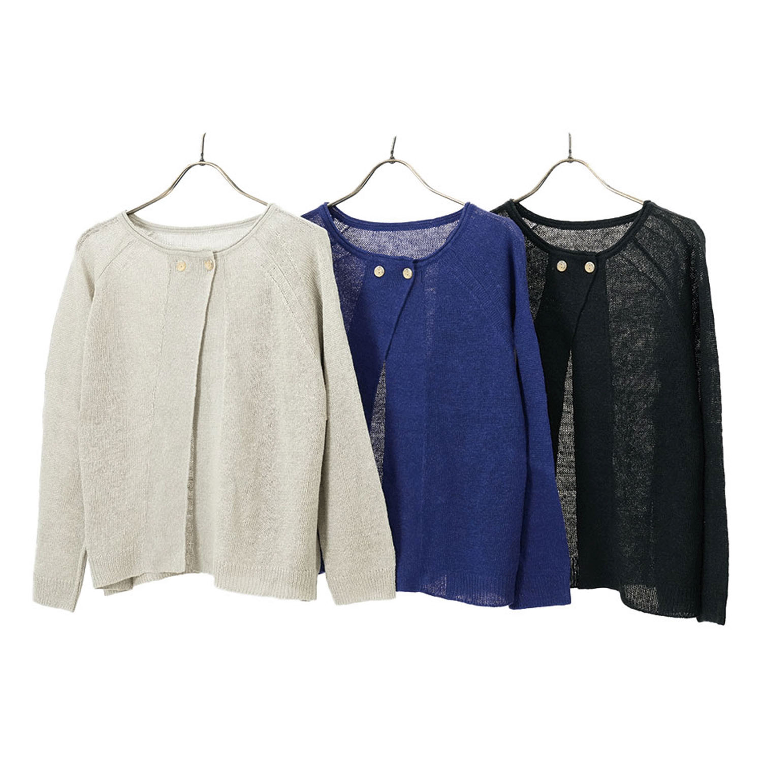 【Insta Live】SO フレンチリネンワイド2Wayカーディガン - 画像2