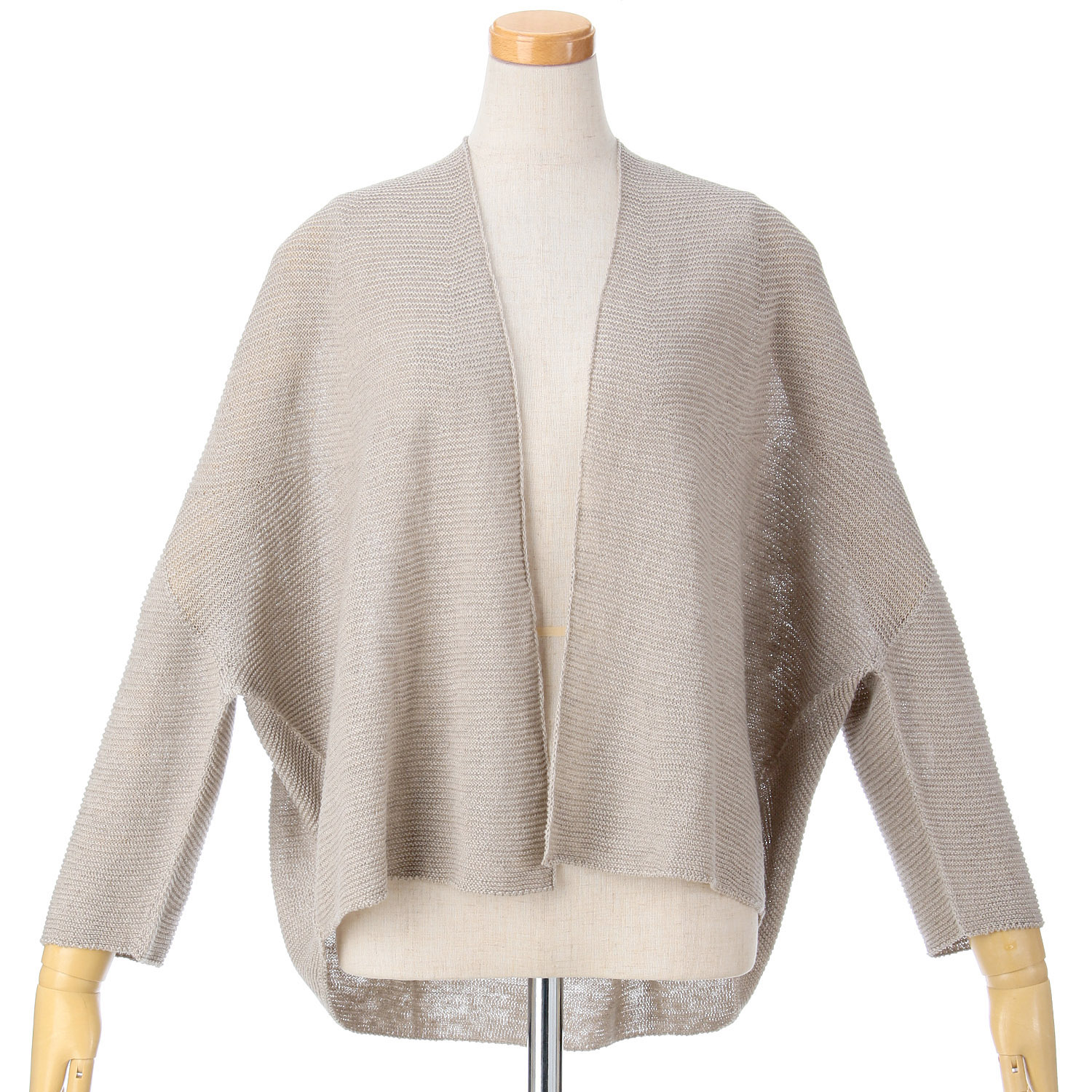 SO フレンチリネン変形カーディガン - 画像4