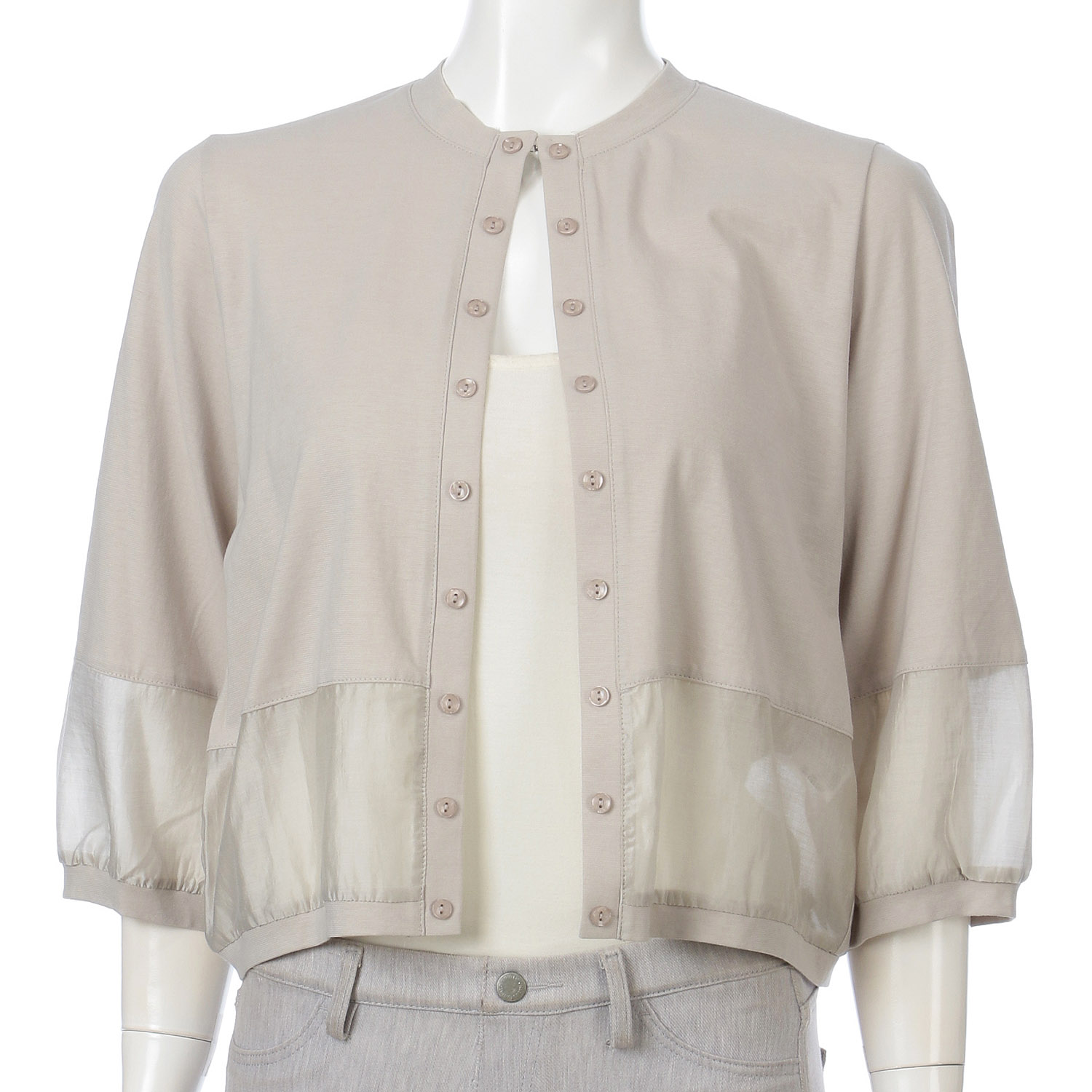 綿強撚クールローレルカーディガン - 画像2