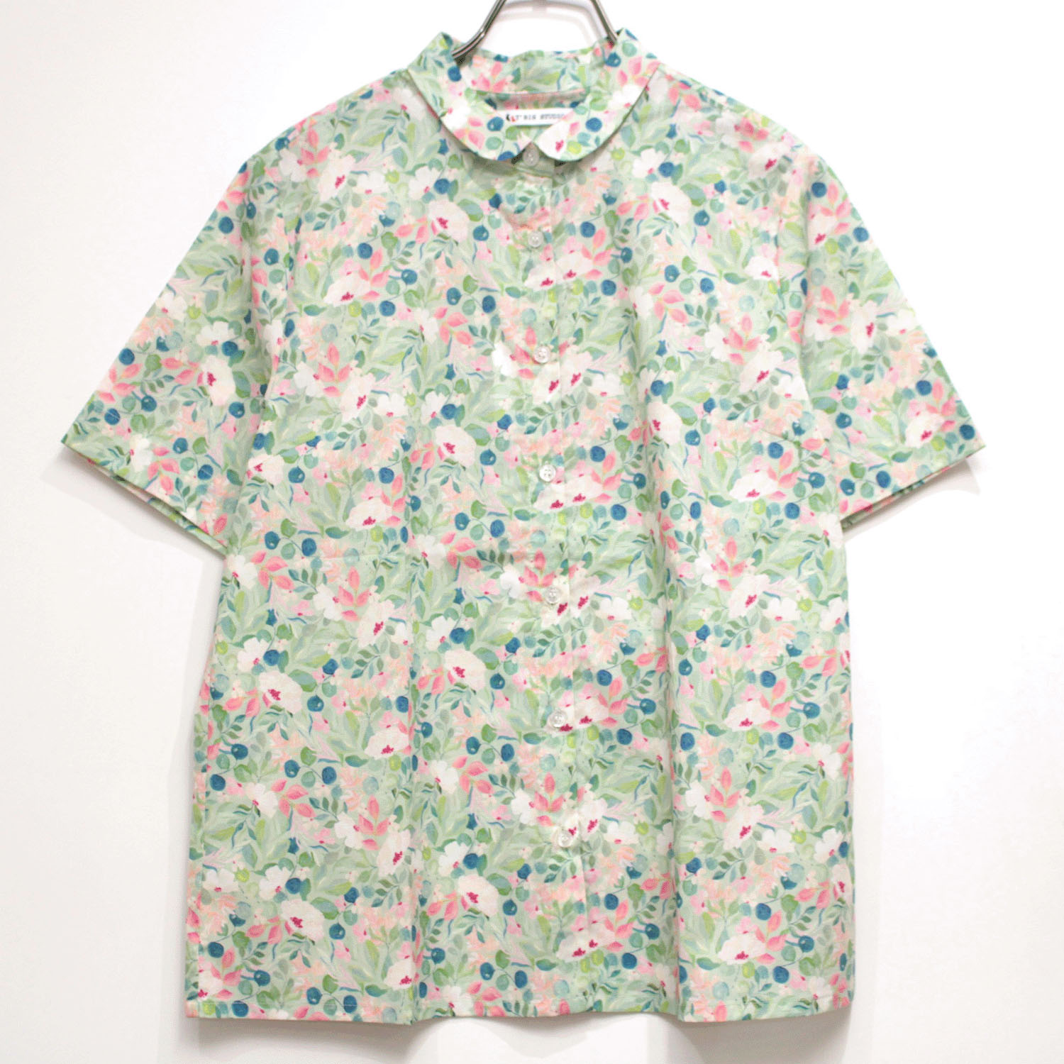 T’BIS STUDIO アソート柄水彩プリント丸首半袖シャツ - 画像12