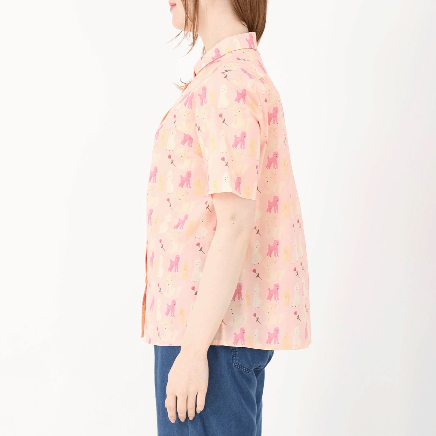 T’BIS STUDIO アソート柄水彩プリント丸首半袖シャツ - 画像5