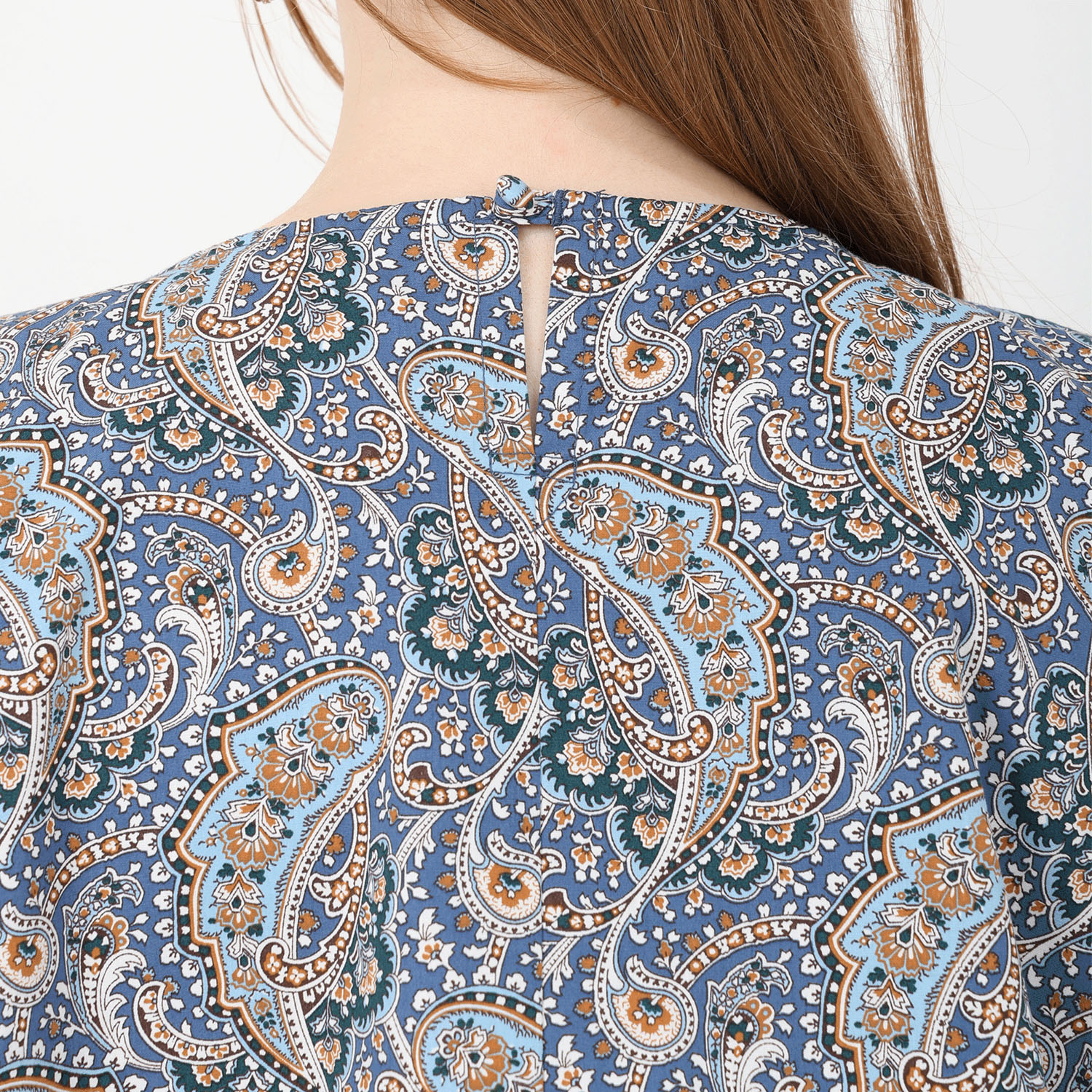 T’BIS STUDIO ペイズリー柄プリント半袖ワイドプルオーバー - 画像11