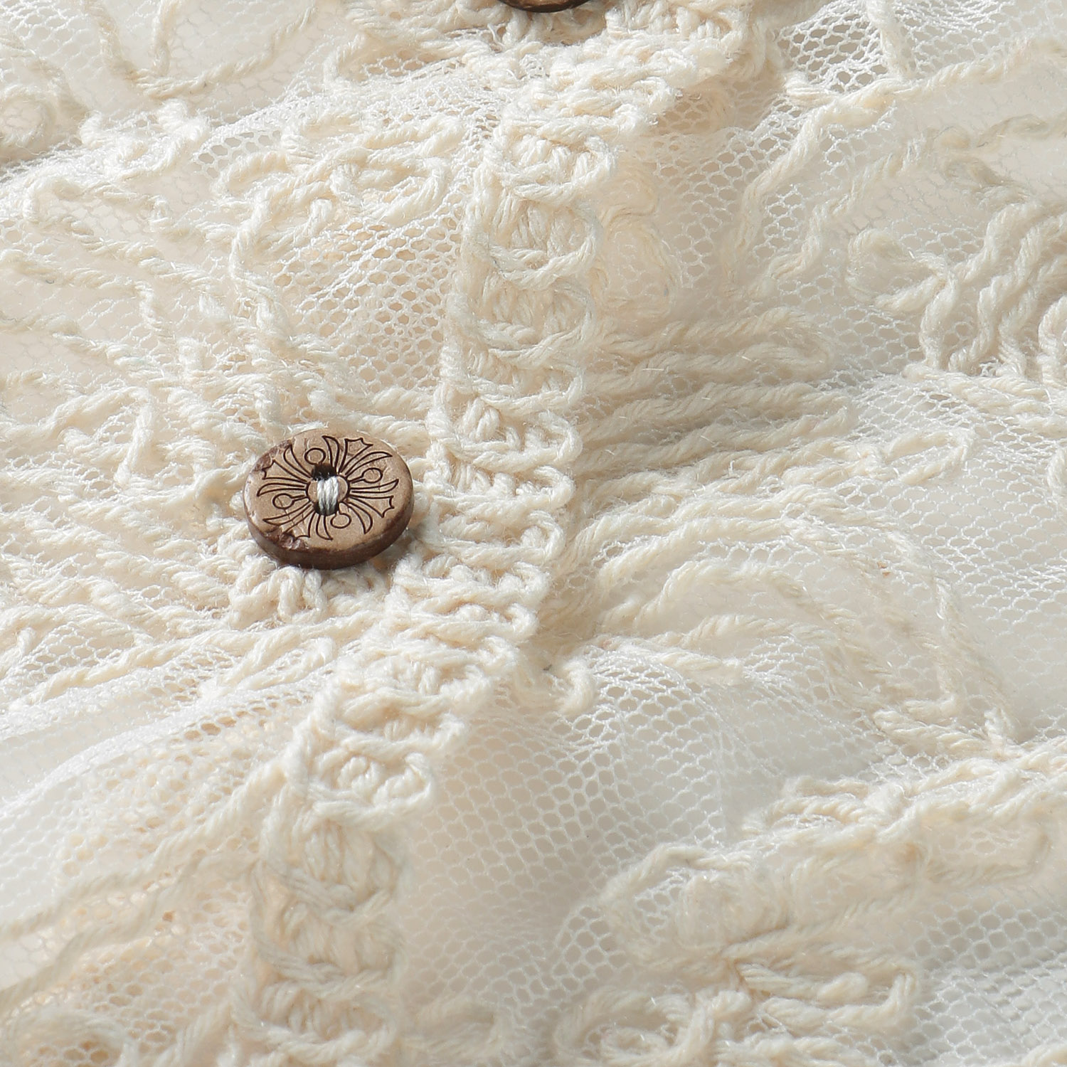 レース前開きカーディガン - 画像5