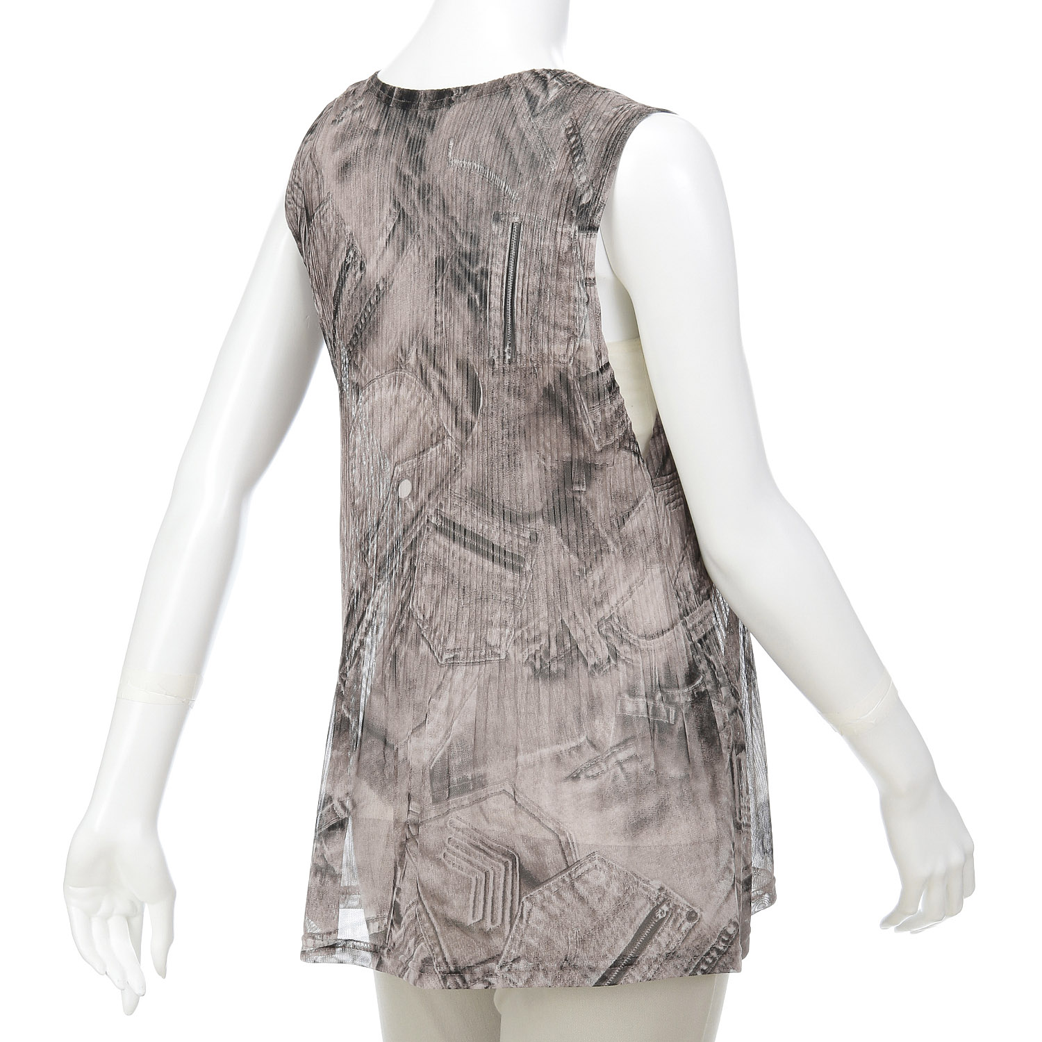 パワーネットプリントプリーツベスト - 画像2