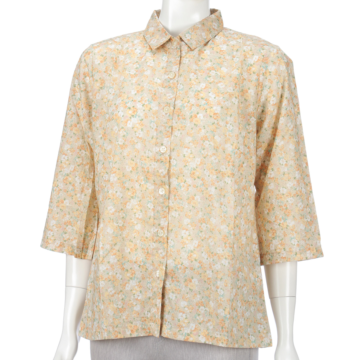 【新ブランド】T’BIS STUDIO 七分袖水彩花柄シャツ - 画像13