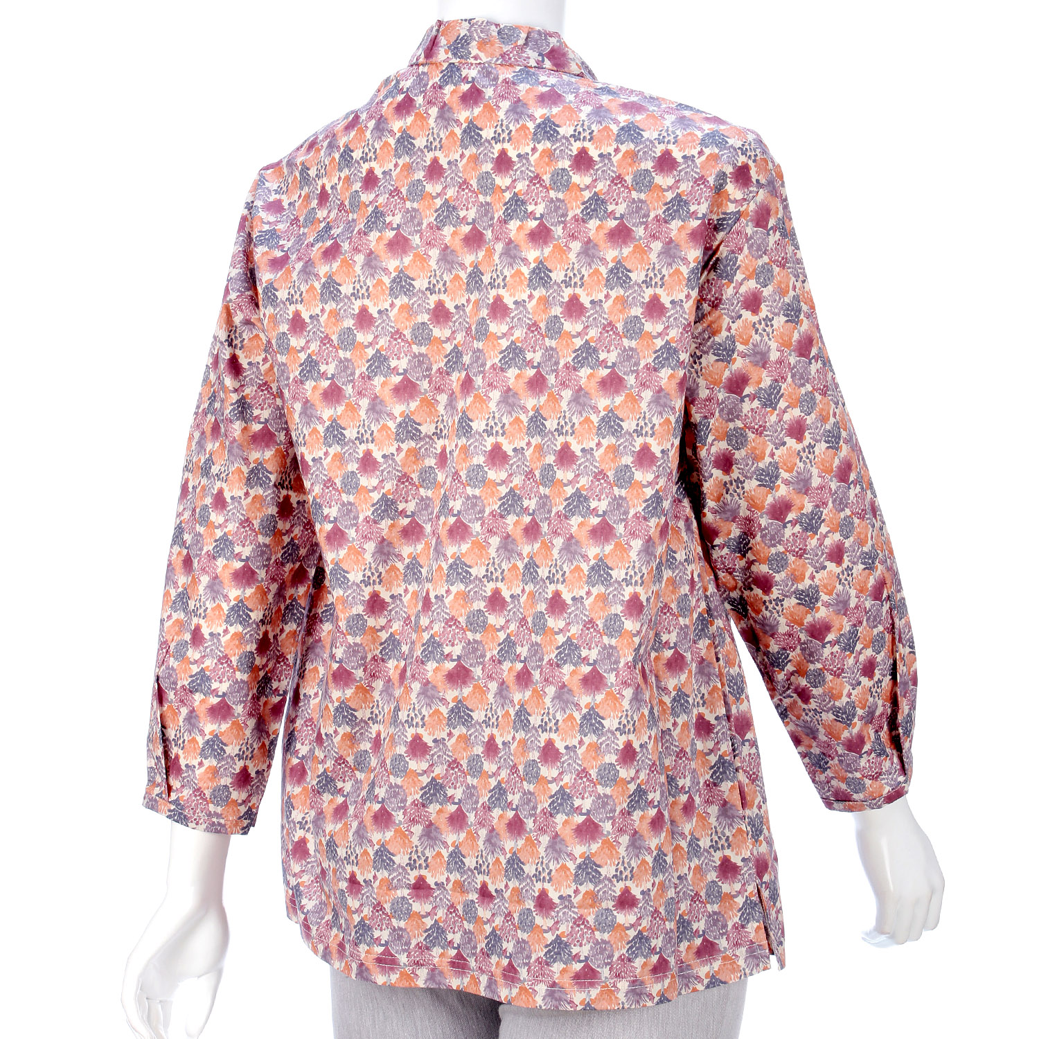 襟ギャザー袖タックチュニック - 画像5