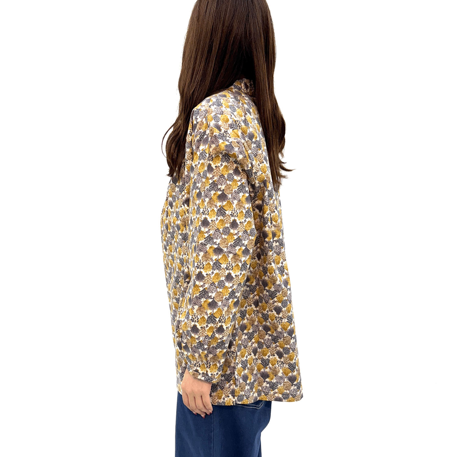 襟ギャザー袖タックチュニック - 画像8