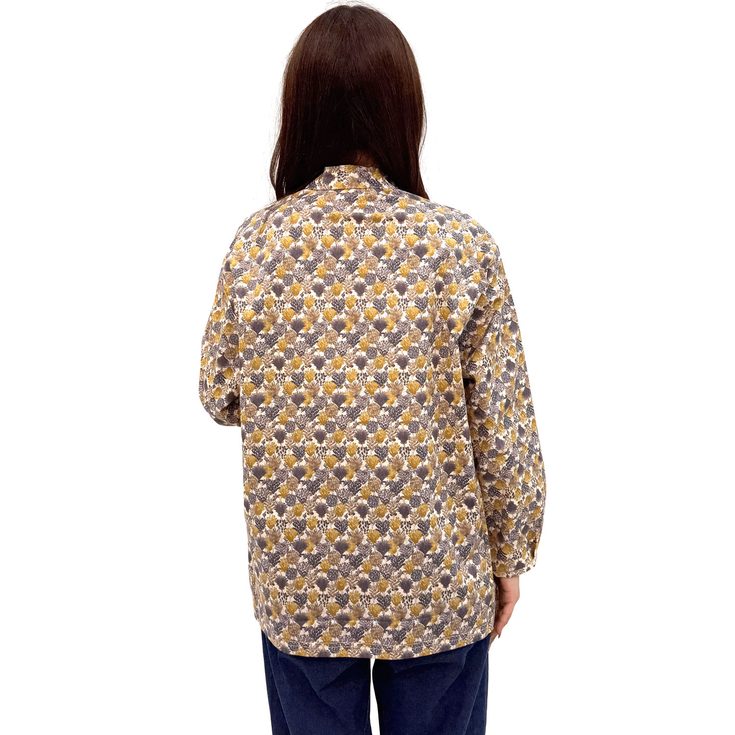 襟ギャザー袖タックチュニック - 画像9