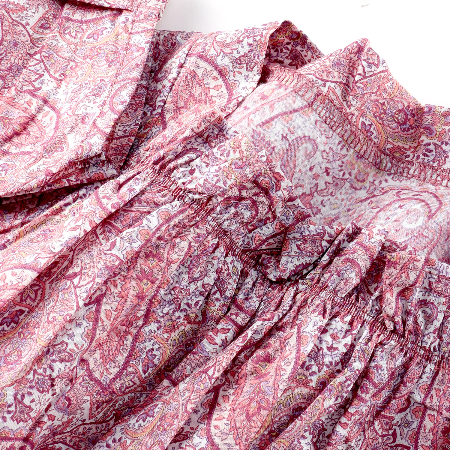 襟ギャザー袖タックチュニック - 画像7