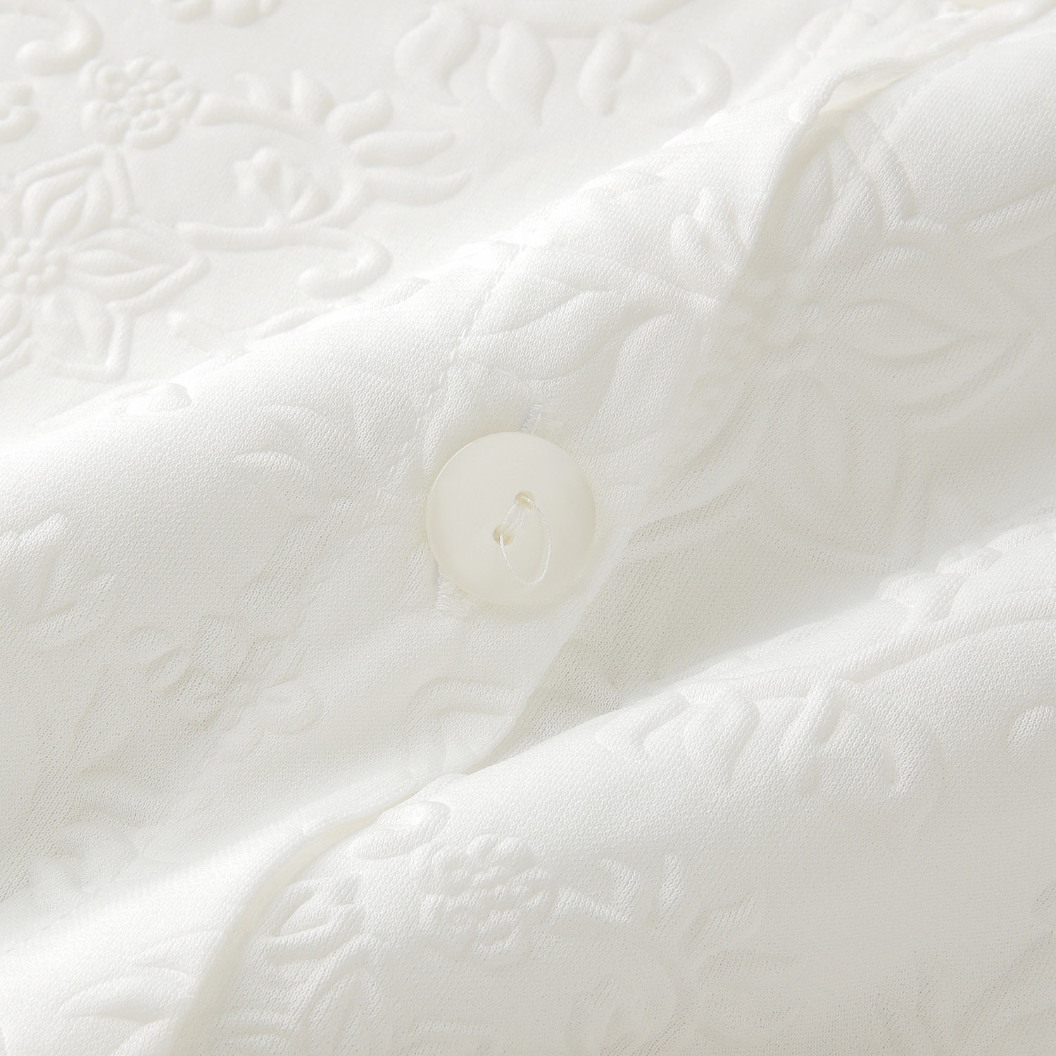 エンボス花柄カーディガン - 画像5