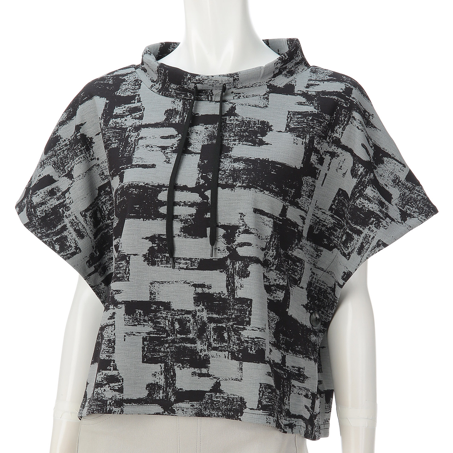 紐付きショートプリントベスト - 画像5